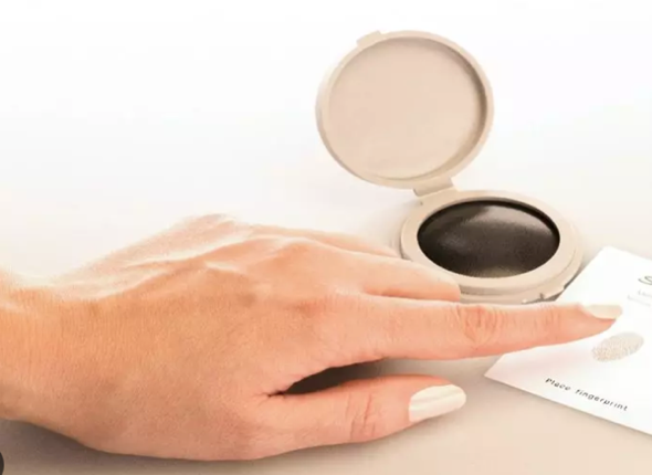 Het maken van een vingerafdruk